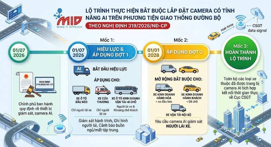 Infographic lộ trình Nghị định 319/2026/NĐ-CP